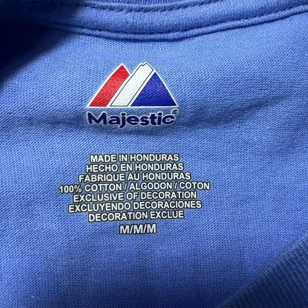 Mike Schmidt #20 Phillies Majestic Cooperstown Collection Powder Blue Tee M